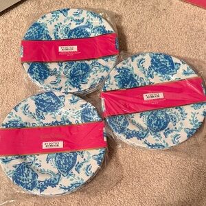 Lilly Pulitzer Turtley Awesome salad plates. 3 sets of 4 - 12 total plates